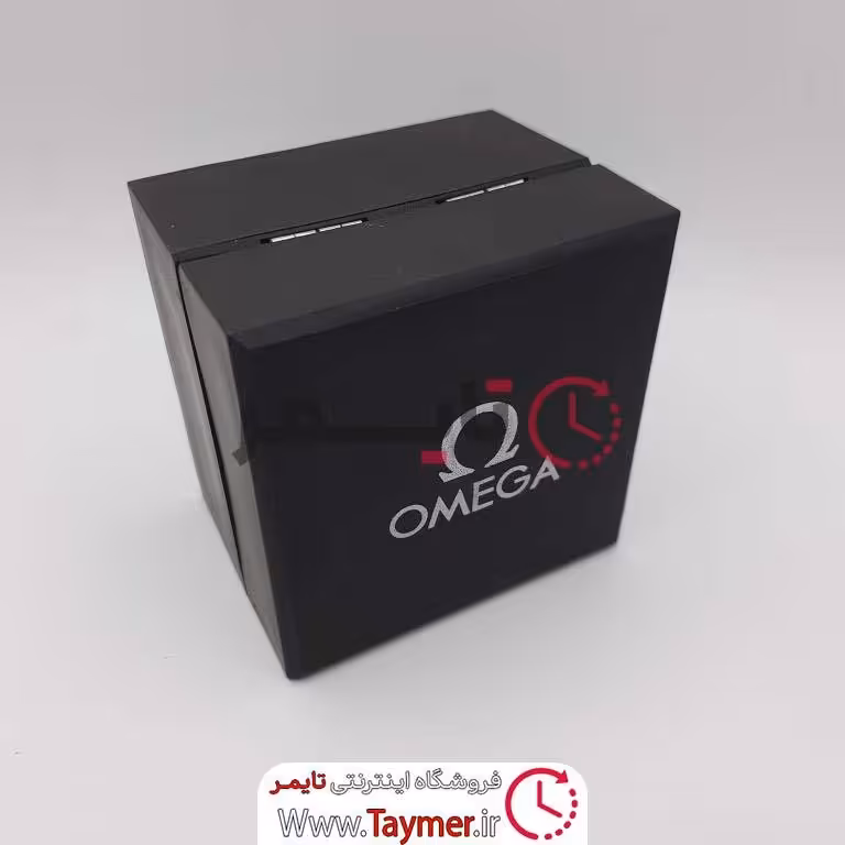 جعبه ساعت طرح امگا.باکس هدیه  ساعت النگو و دستبند  رنگ مشکی