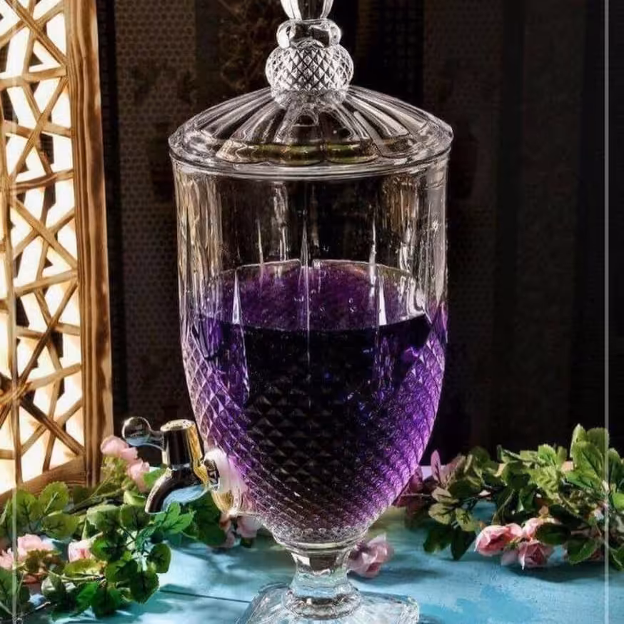 کلمن 5نیم لیتری شیشه شفاف