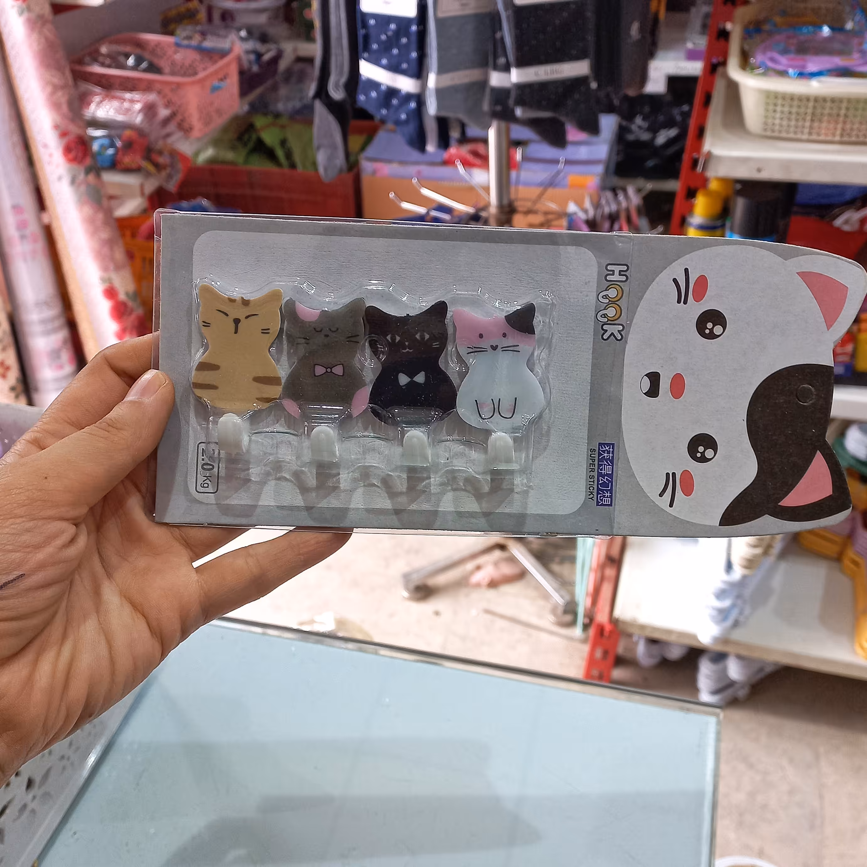 گیره چسبونکی(طرح گربه)