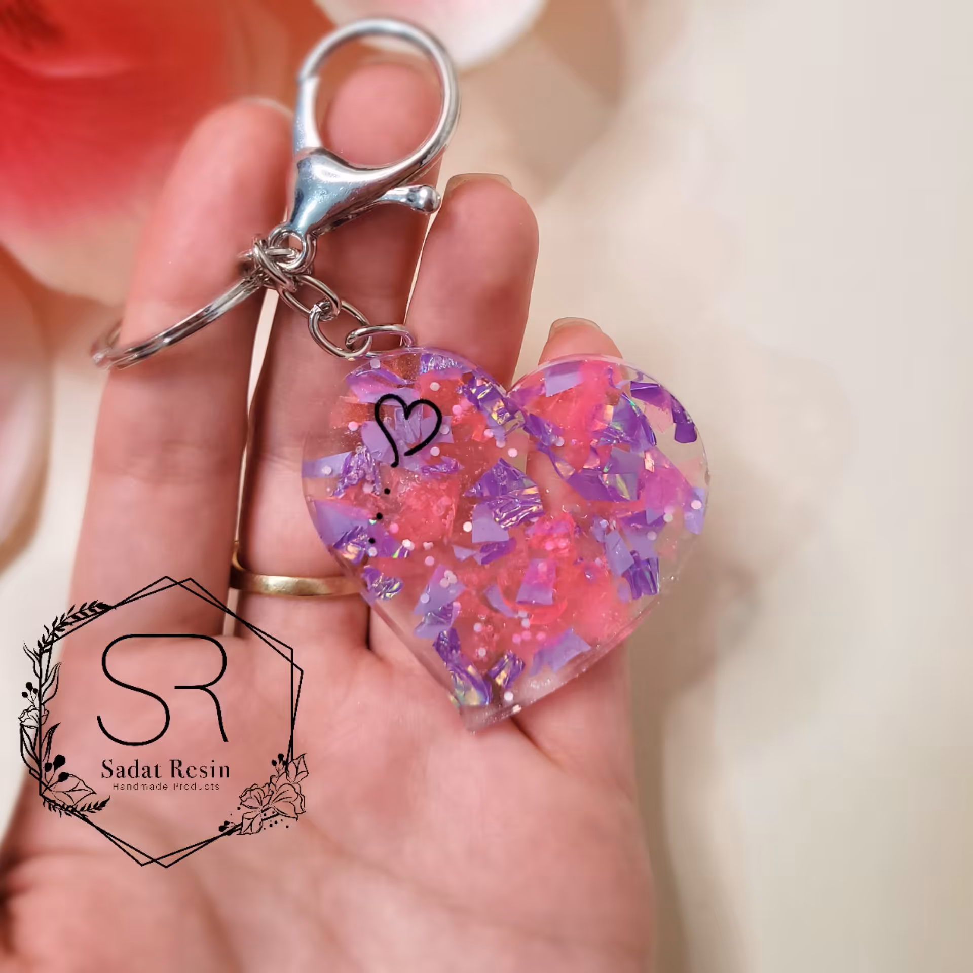 جاسوییچی طرح قلب صورتی