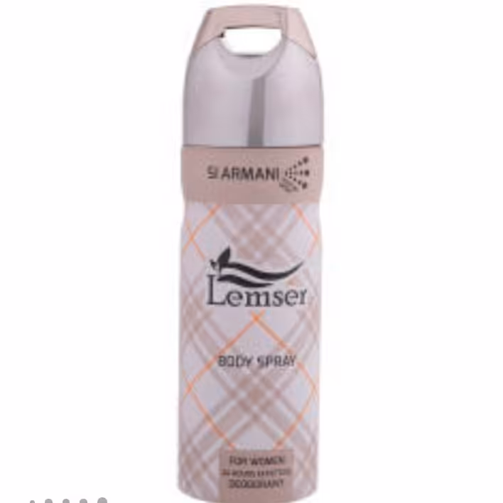 اسپری خوشبو کننده بدن زنانه لمسر مدل Si Armani حجم 200 میلی لیتر

(بادی اسپلش)