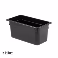 بن ماری 1/3 پلی کربنات عمق 15 مشکی بدون در