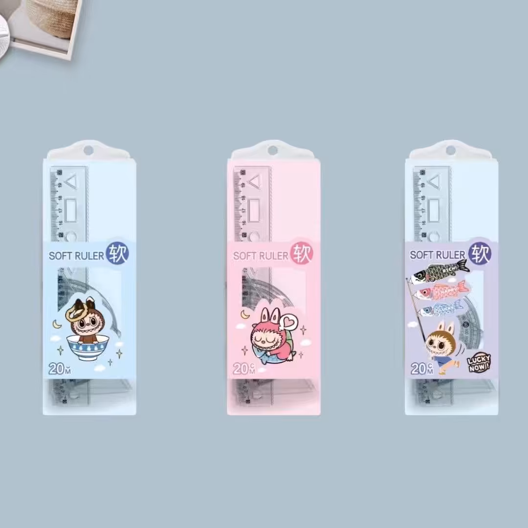 ست خط کش و گونیا خم شو Labubu