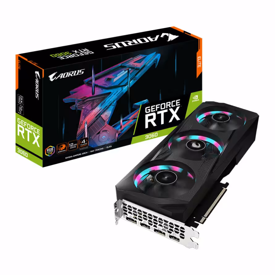 کارت گرافیک گیگابایت AORUS RTX 3060 ELITE 12G