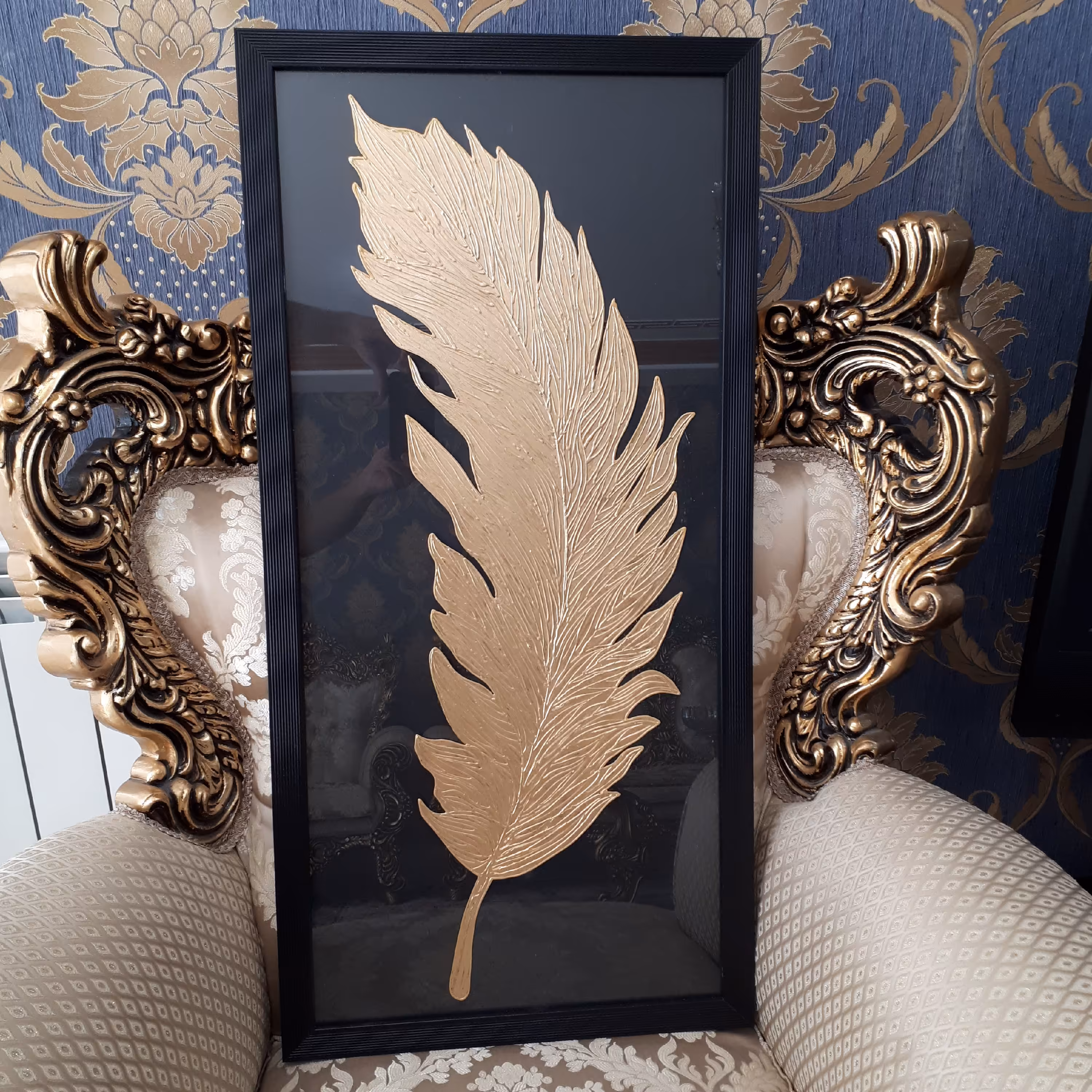 تابلوی پر لوکس تکنیک ویترای ابعاد 90 در 45