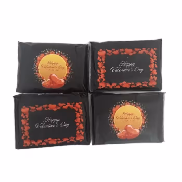 دستمال کاغذی جیبی 10 برگ مدل قلب مجموعه 4 عددی