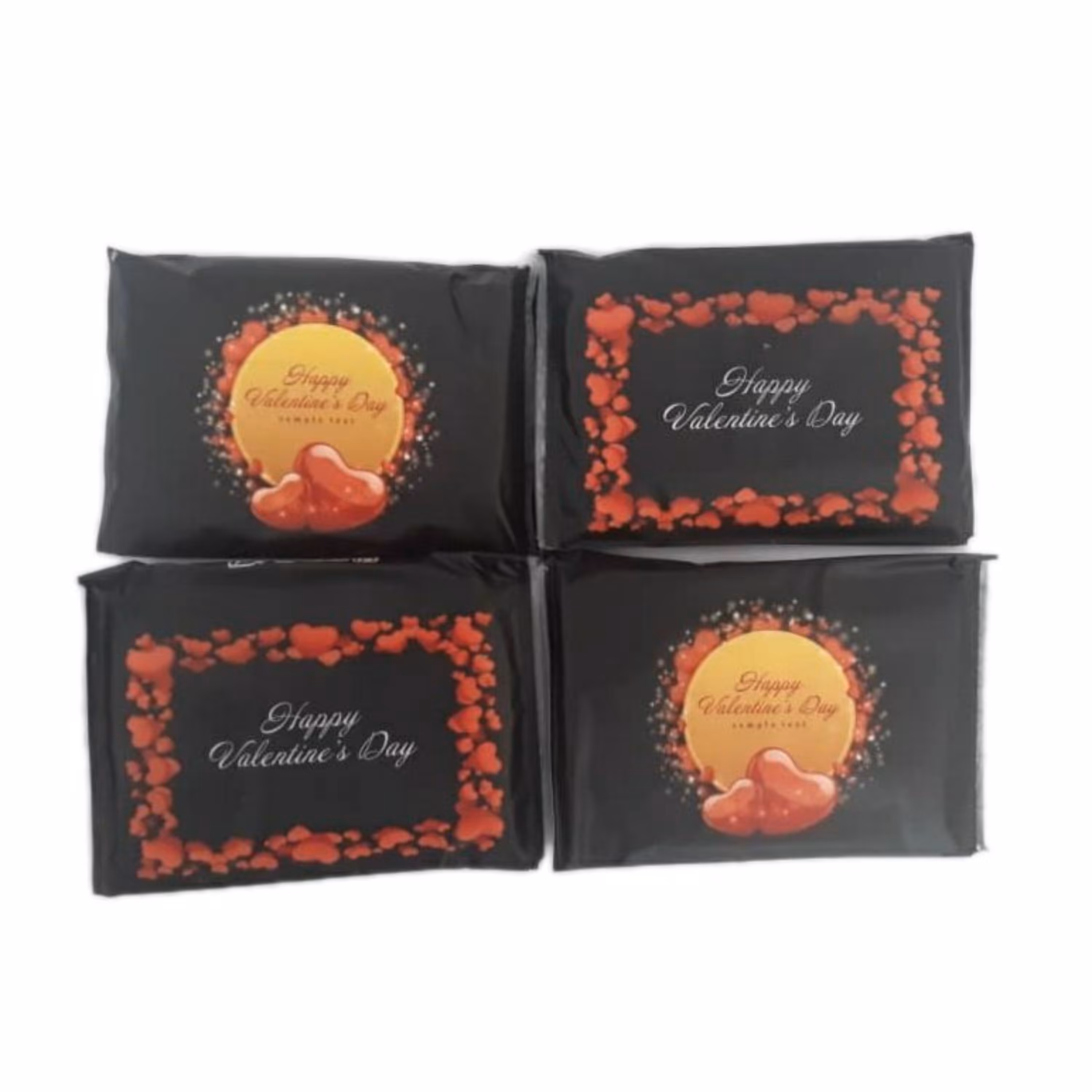 دستمال کاغذی جیبی 10 برگ مدل قلب مجموعه 4 عددی