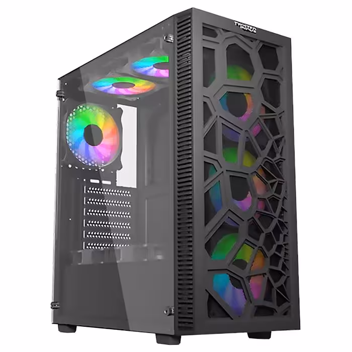 کیس کامپیوتر تویستد مایندز مشکی مدل 03 Spider