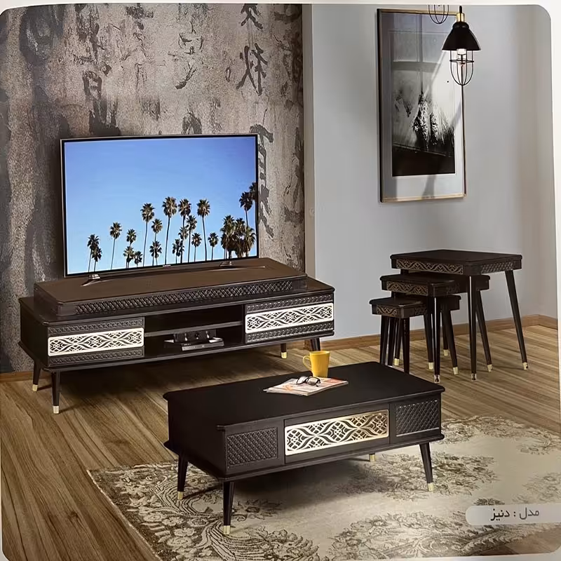 میز جلو مبلی مدل دنیز مجموعه 4 عددی(ارسال پس کرایه)