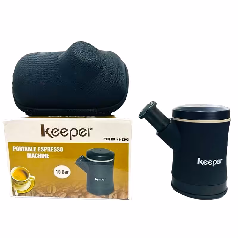 مینی اسپرسو ساز کیپر  (مسافرتی)           portable espresso machine hs-8203

