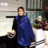 شال بامبو دورو ارسال رایگان ریشه پرزی و دور دوخت  رنگ آبی کاربنی