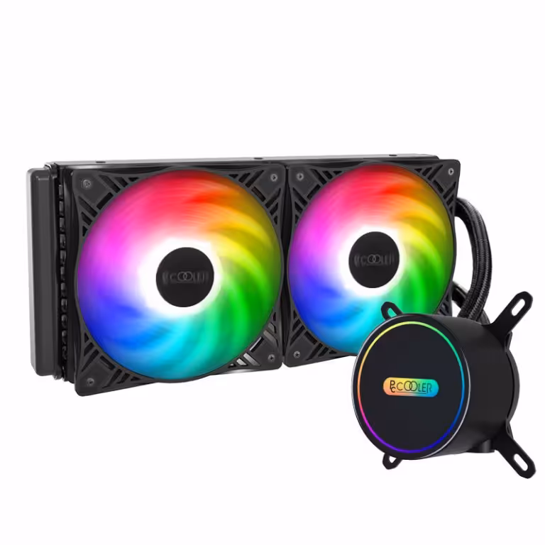 خنک کننده پردازنده پی سی کولر مدل PCcooler GI-Cl240vc نور پردازی ARGB