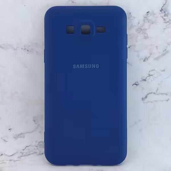 کاور سیلیکونی رنگی مدل TPN مناسب برای گوشی موبایل سامسونگ Galaxy J700 / J7 2015 - سرمه ای