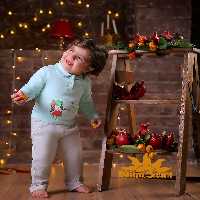 دو تکه نی نی سان طرح دختر دامن هندوانه ای