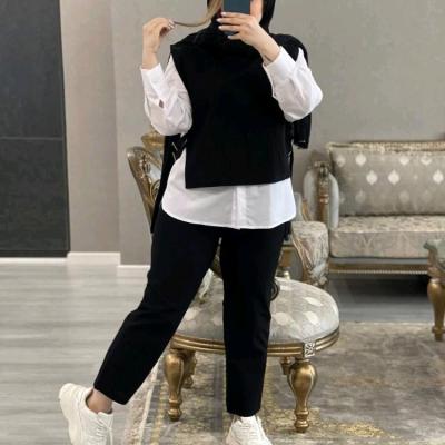 مانتو شلوار زنانه مدل نام : ست سه تیکه مریم