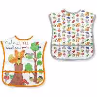 پیشبند غذاخوری پلاستیکی بچه گانه تک عددی طرح روباه لیون بیر Lion Bear