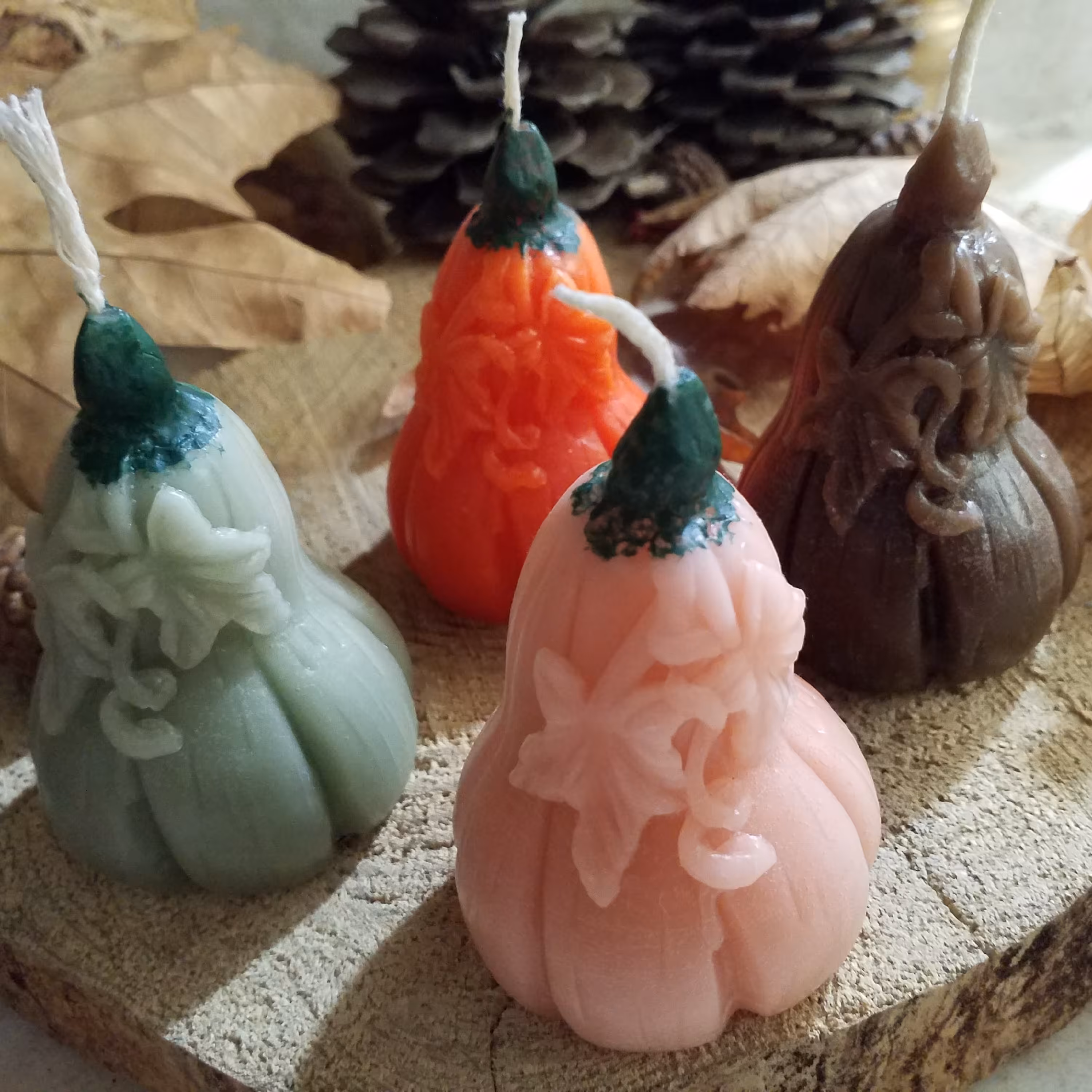 شمع کدوی عمده تپل 8سانت 20عددی