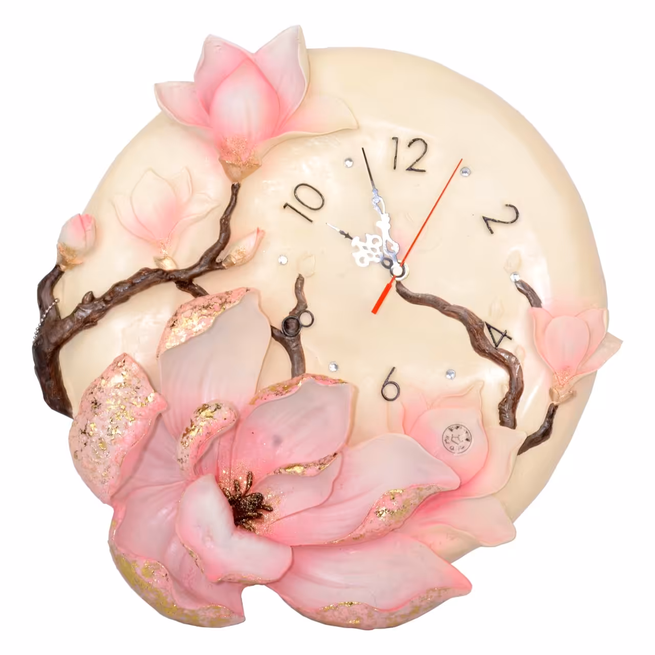 ساعت دیواری طرح گل مدل 002