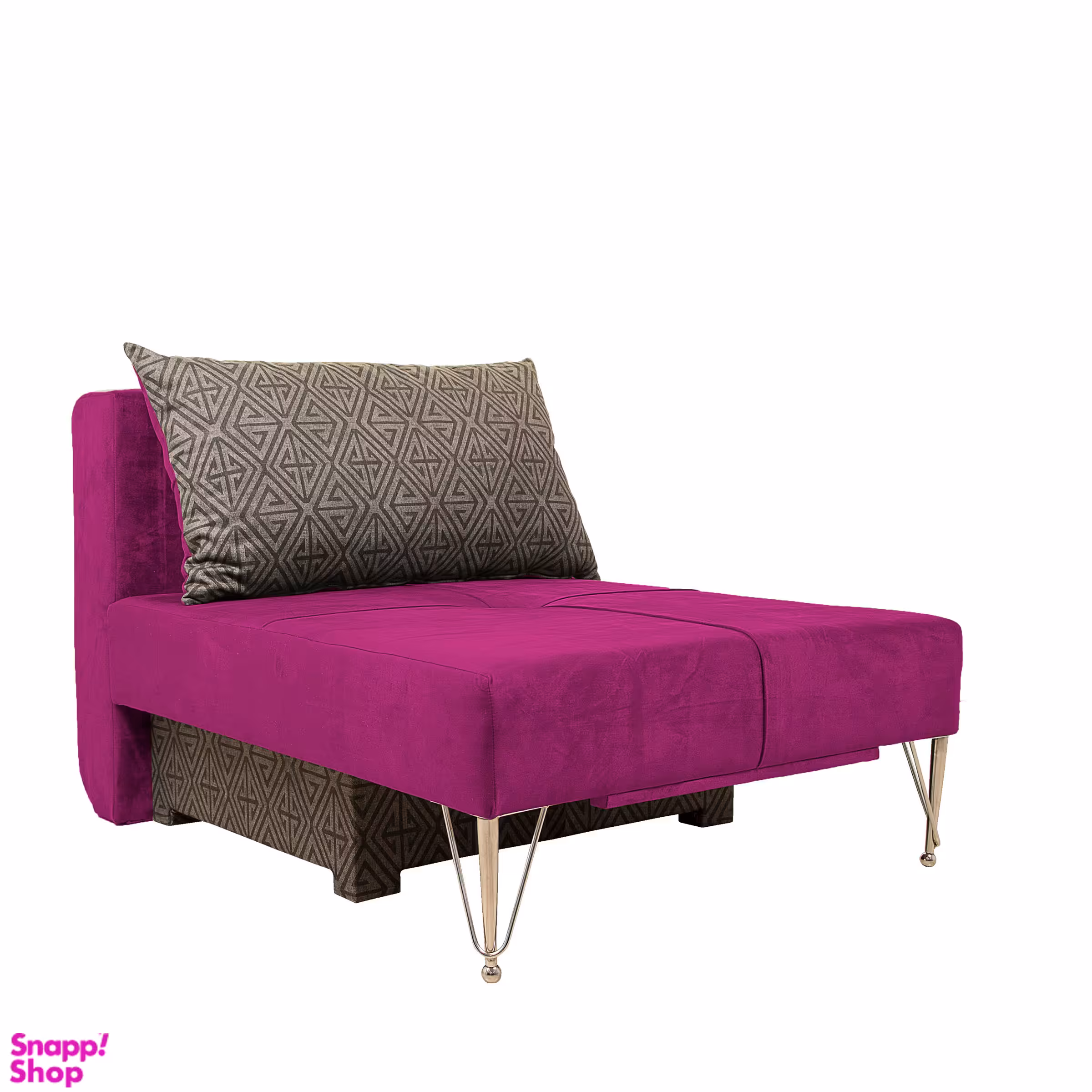 مبل تخت خوابشو تکنفره مدل آرنگ طرح 3