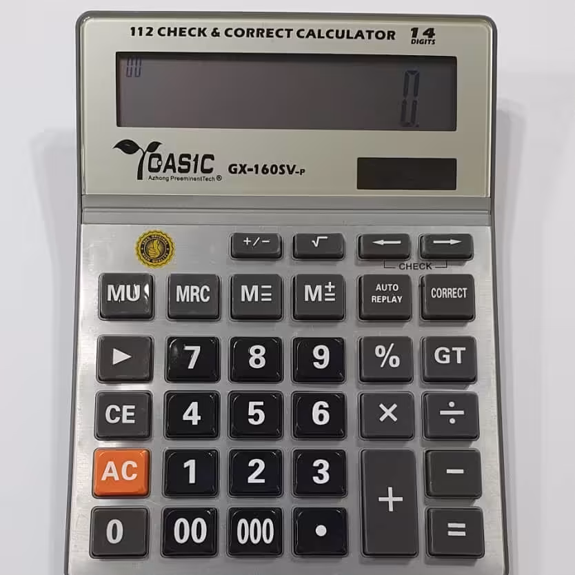 ماشین حساب رومیزی کاسیک مدل GX-160SV