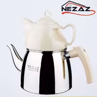 کتری قوری نزاز کد 2403 --- 3 لیتر هرمی لوله دار 