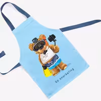 پیشبند تدی مخمل چاپ دیجیتال قابل شستشو و رنگ ثابت دارای آستر ضدآب کد 6