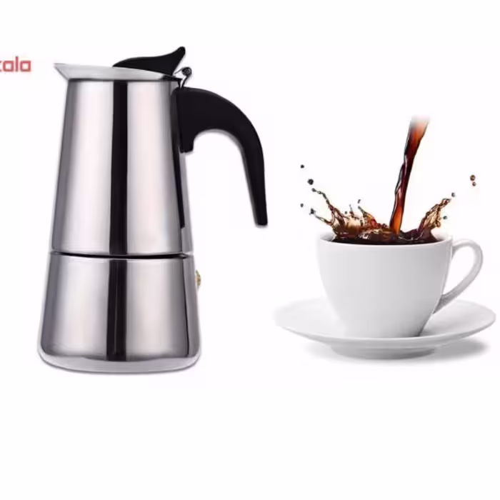 قهوه جوش استیل 4کاپ  ایتالیا 