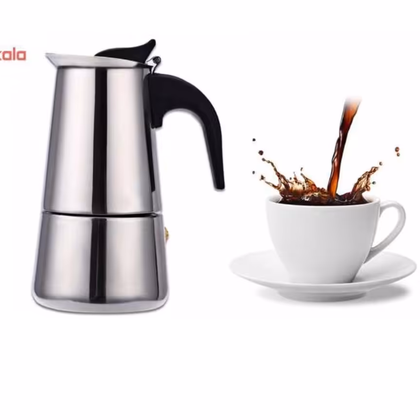 قهوه جوش استیل 4کاپ  ایتالیا 