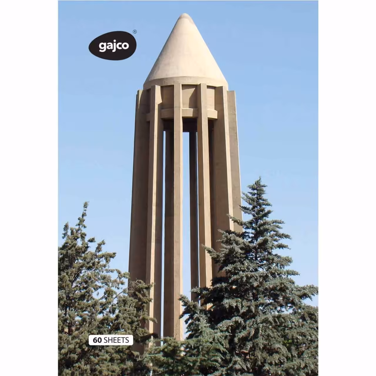 دفتر 60 برگ گاجکو طرح آرامگاه بوعلی سینا با رایحه شکلات