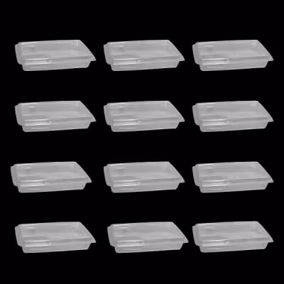 ظرف نگهدارنده پولاد پویش مدل مستطیل مجموعه 12 عددی