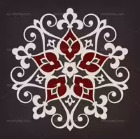 وکتور نشان اسلیمی سفید | گرافیک با طعم تربچه