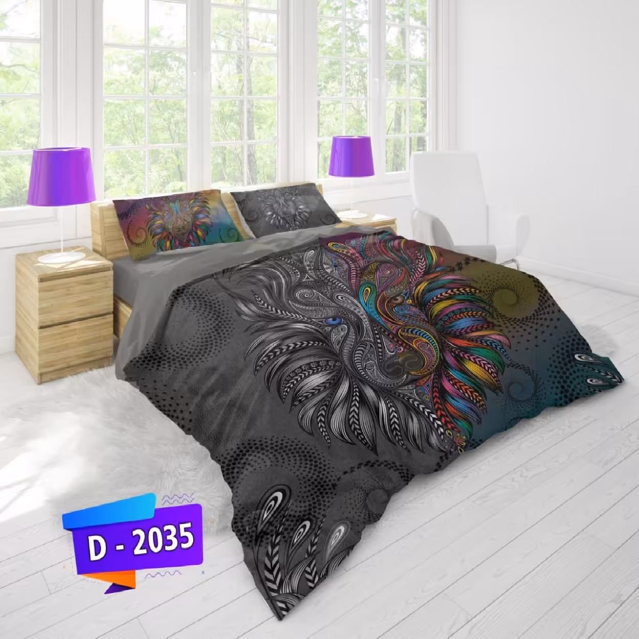 سرویس روتختی لمان کد 2035 دونفره 6 تکه