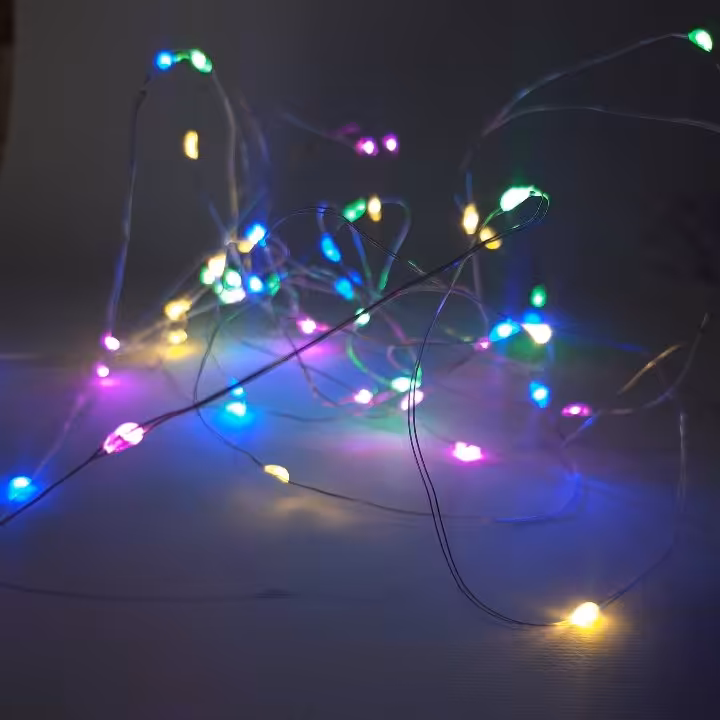 ریسه مفتولی رنگی باطری خور 2متری