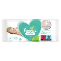 دستمال مرطوب پمپرز Pampers مدل Sensitive بسته 52 عددی