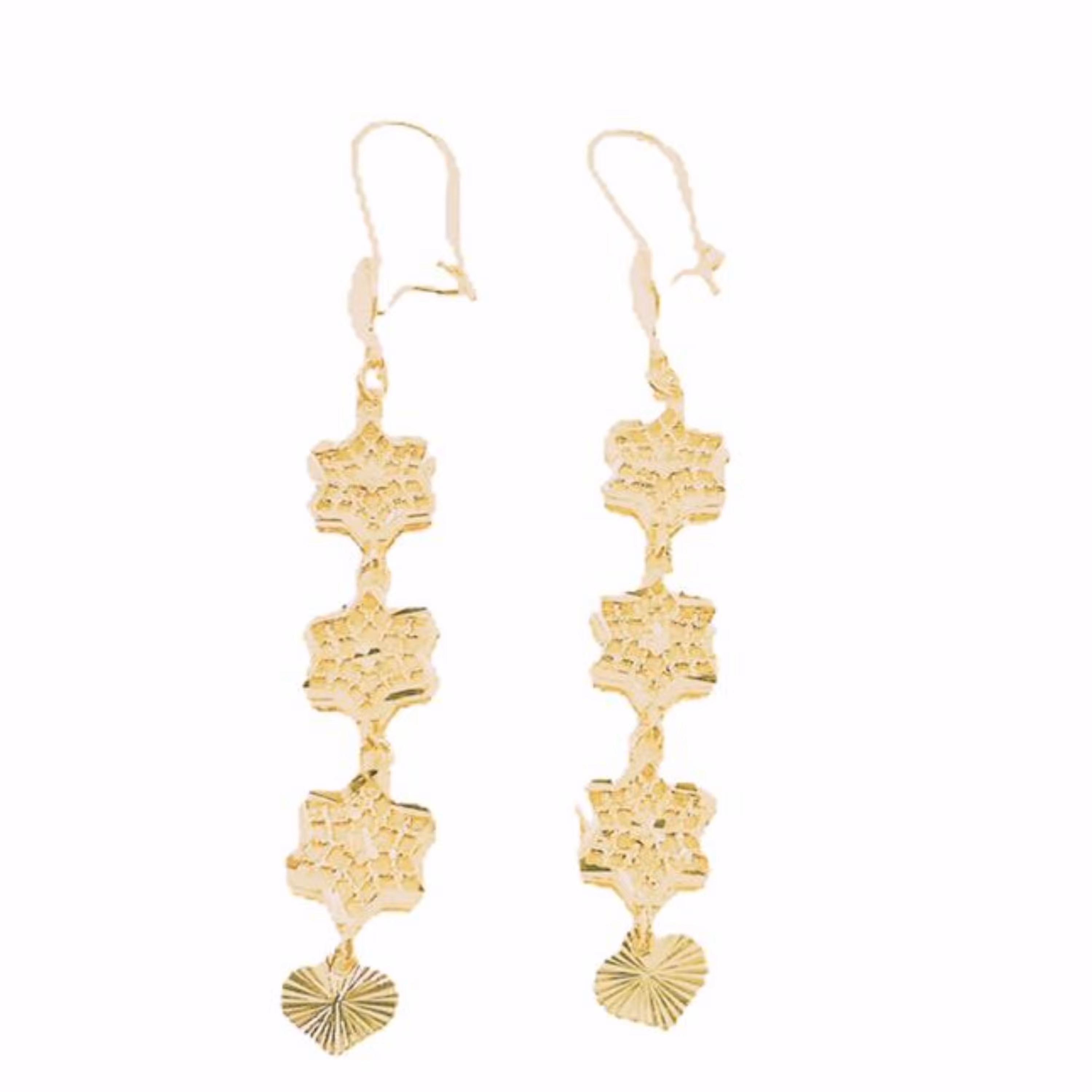 گوشواره آویز طرح طلا 1307