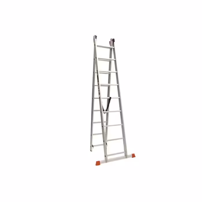 نردبان 2 تکه 19 پله 5 متری آلوم پارس پله مدل اکسلنت