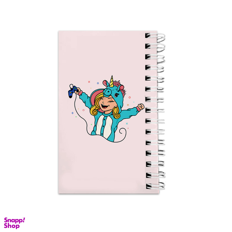 دفترچه یادداشت ۶۴ برگ مدل To Do List طرح دختر گیمر و یونیکورن کد bambi00804