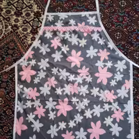 پیش بند آشپزخانه  دو لایه  اول پارچه نخ پنبه و لایه دوم مشما 