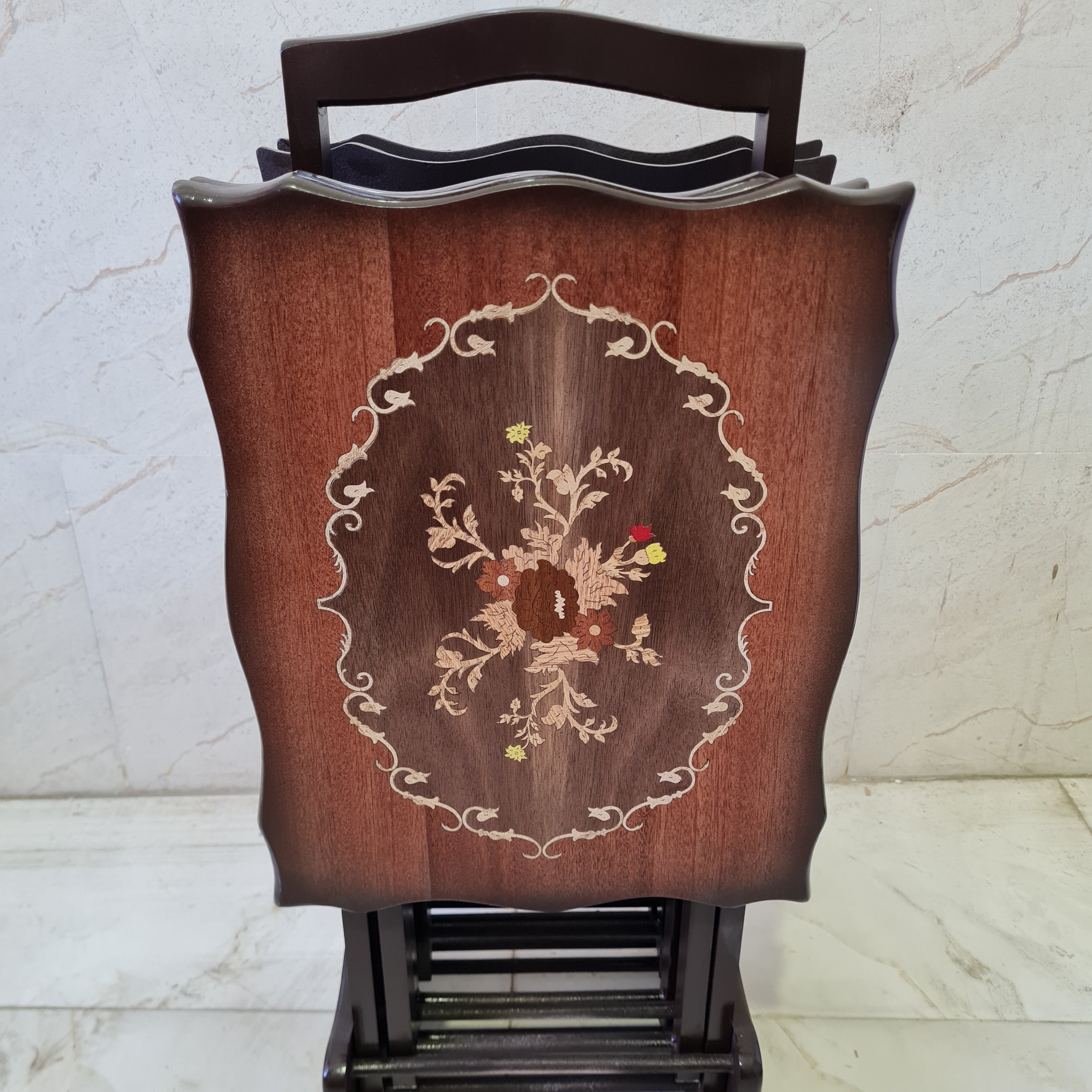 میز عسلی تاشو معرق مستطیل