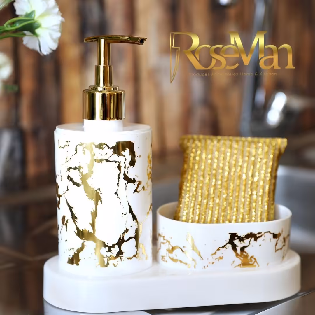 ست جا مایع و جااسکاجی  رو سینکی ماربل