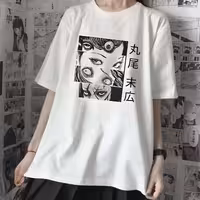 تیشرت سفید جونجی ایتو - ژاپنی دخترونه و پسرونه