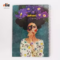 دفتر 80 برگ سیمی مجلد جهان طرح 63