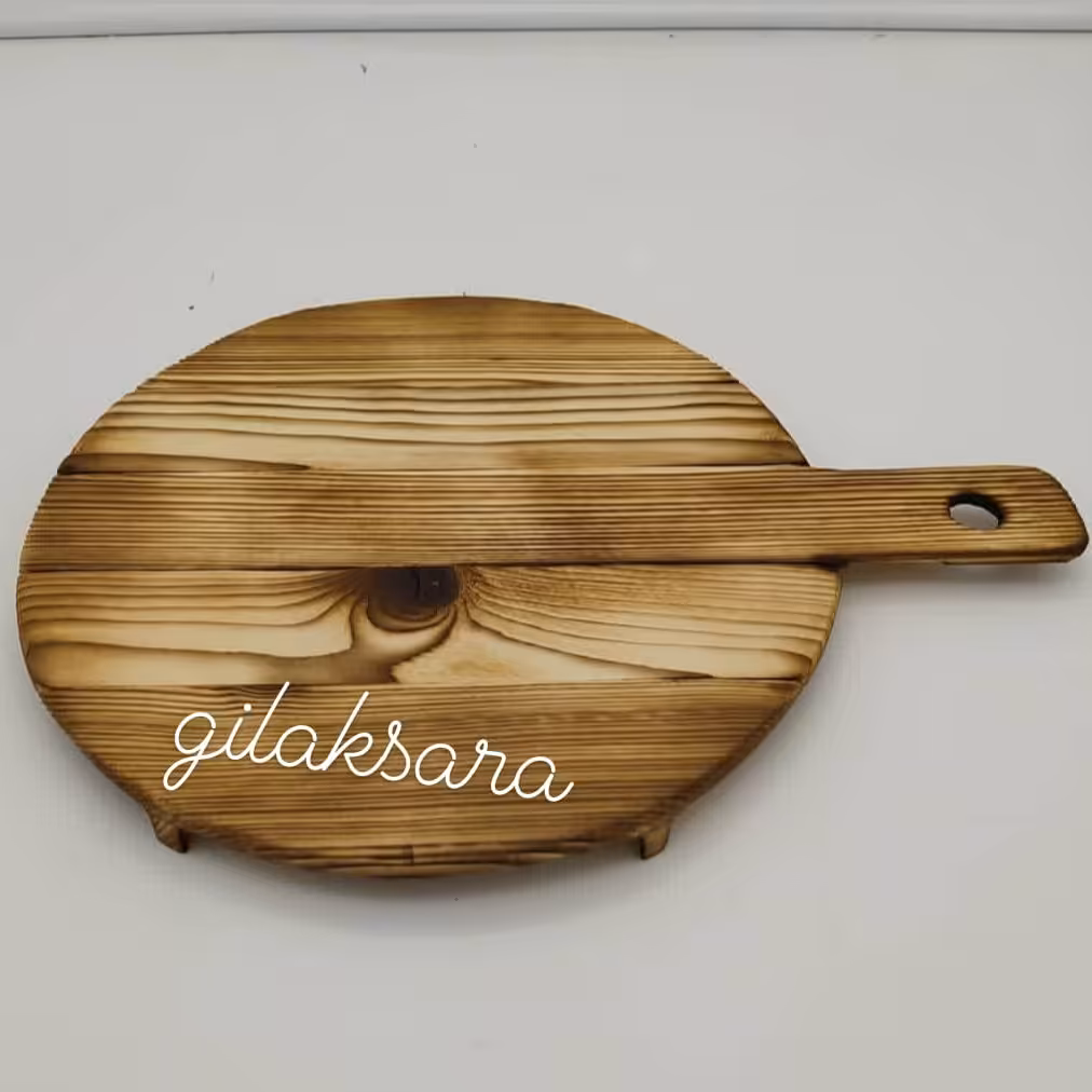 تخته پیتزا گرد دسته دار25 سانت