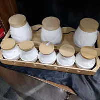 پاسماوری با جا ادویه چوب چینی کف و درب ها چوب بامبو ضد اب جنس چینی سبو و با کیفیت از برند معروف ریور