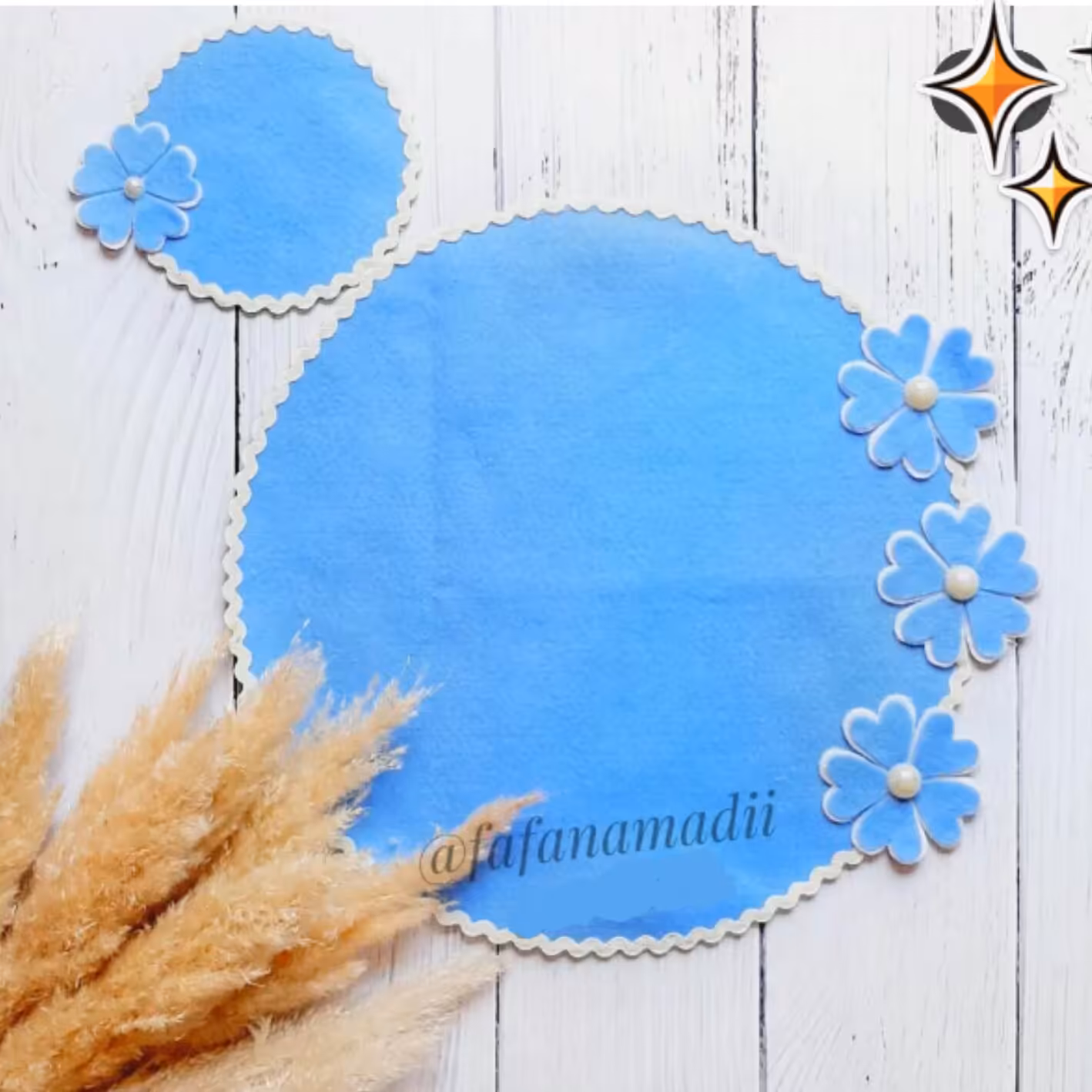  زیر بشقابی و زیر لیوانی  آبی 