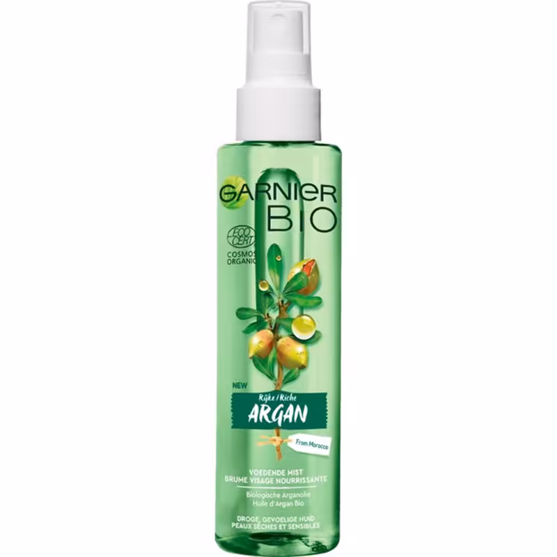 اسپری گارنیه آبرسان آرگان صورت Garnier Organic Rich Argan Hydrating Mist • خوش آرا