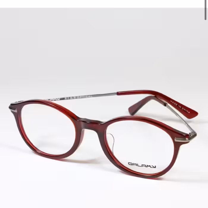 فریم عینک طبی گرد اسپرت کائوچو زرشکی شیک جذاب 46104