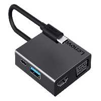 هاب تایپ‌سی با 6 پورت لنوو Lenovo C120 Type-C Hub Docking Station Adapter