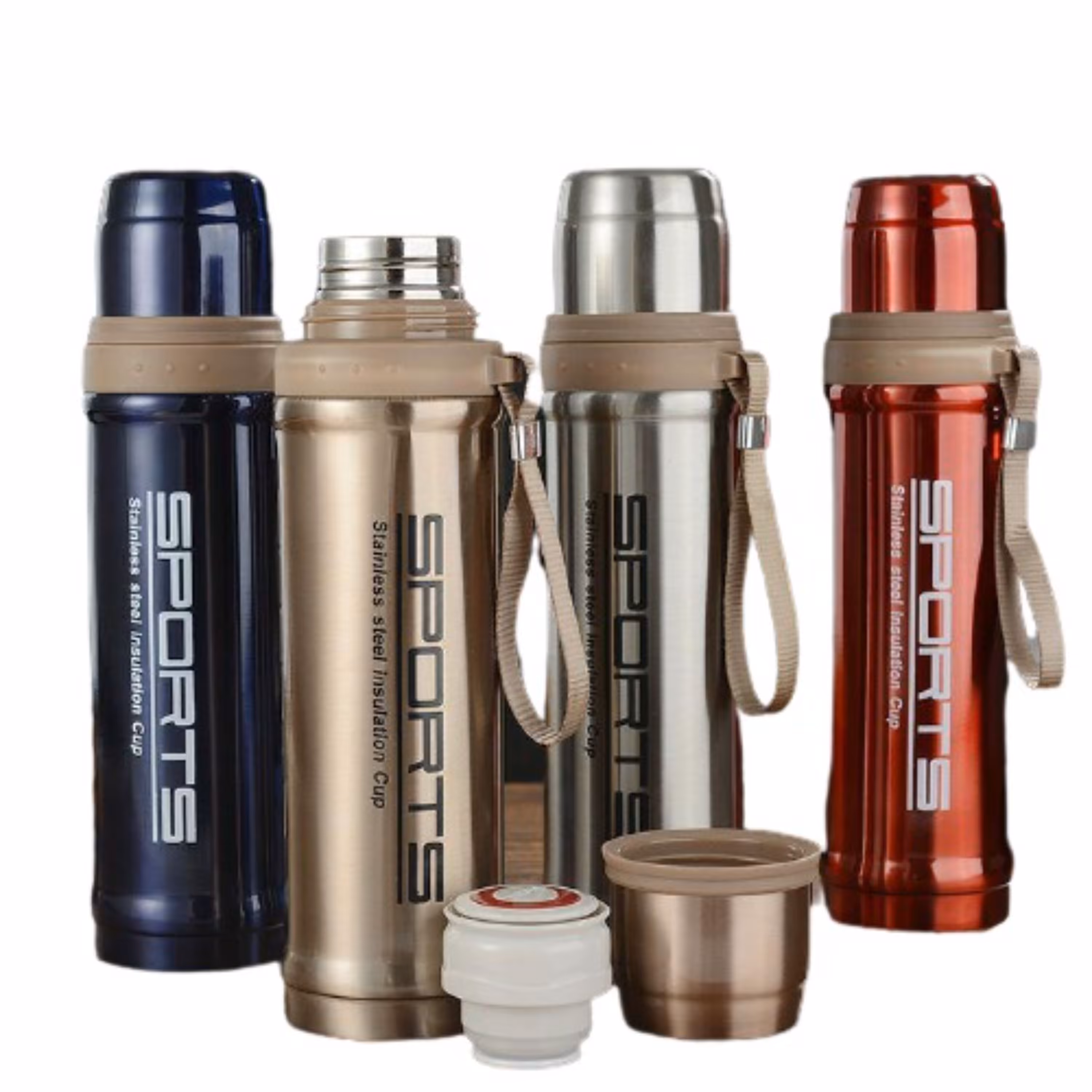 فلاسک قلمی استیل اسپرت Sports با ظرفیت 750 میلی لیتر دارای رنگبندی 