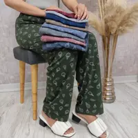 شلوار ویسکوز زنانه طرح بستنی 